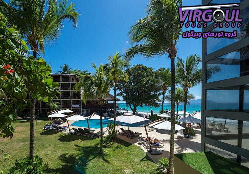 فضای سبز هتل کرال استراند سیشل