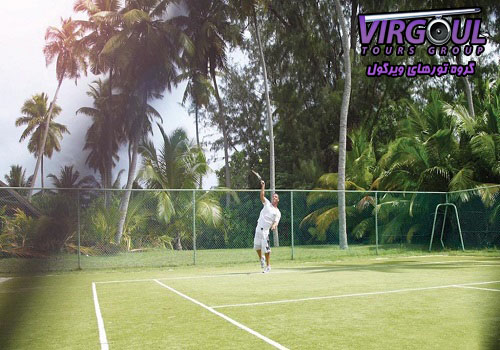 زمین تنیس هتل دسرو چیز آیلند سیشل